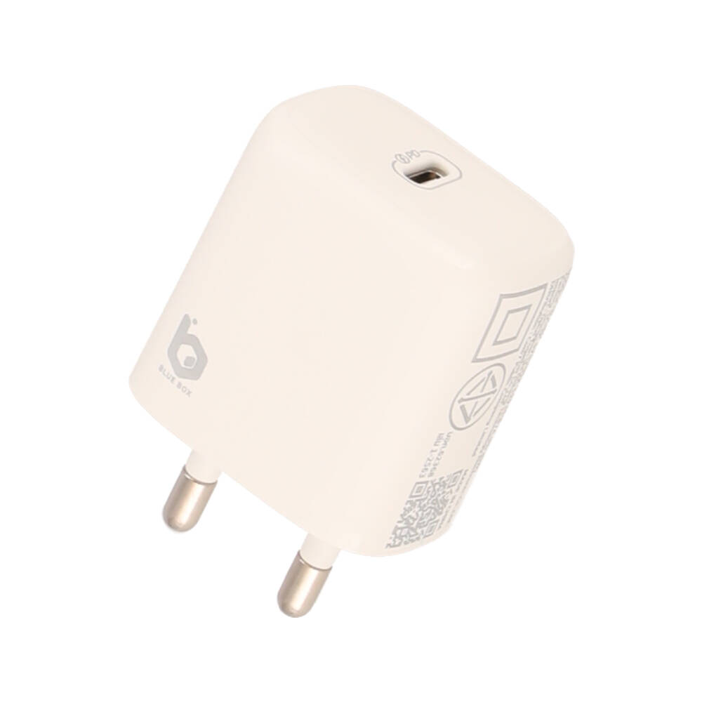 BLUE BOX Wall USB Charger 1 USB-C (PD20W) BB-WC01 White