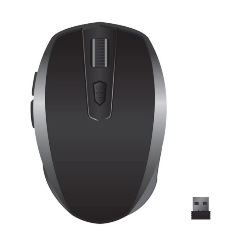 NUBWO WIRELESS MOUSE NMB-010 (BLACK-SILVER)