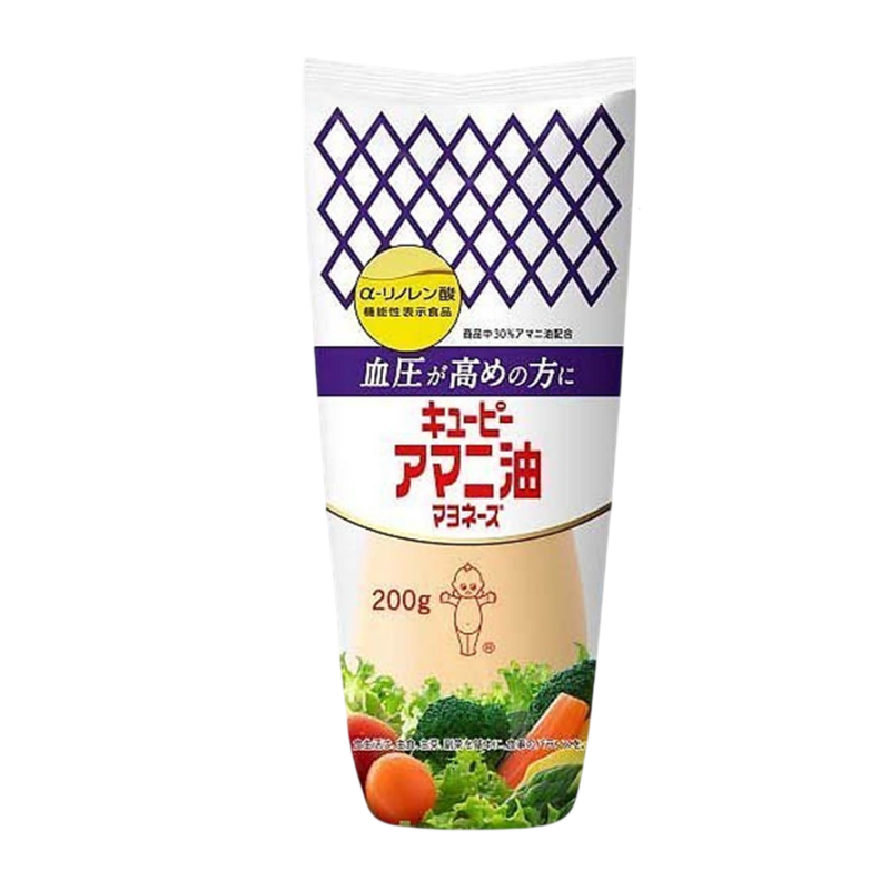 คิวพี มายองเนสผสมน้ํามันเมล็ดแฟลกซ์ 200 กรัม Kewpie Flaxseed Oil Mayonnaise 200 g.