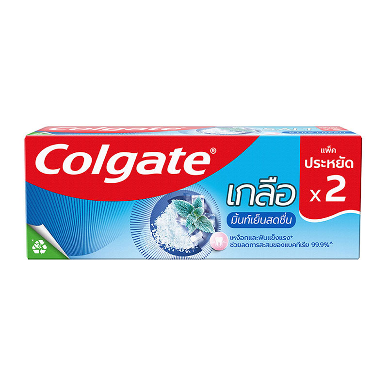 COLGATE Toothpaste Salt Fresh Mint Twin Pack 150 g