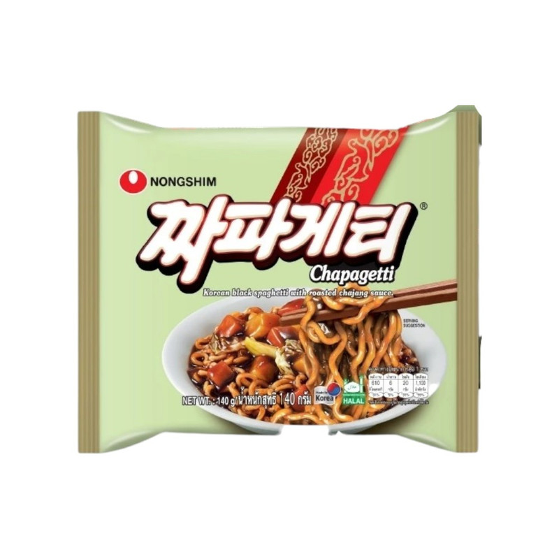 [ซองเดียว] Chapagetti (บะหมี่กึ่งสำเร็จรูป พร้อมซองเครื่องปรุงรสซอสถั่วดำ)