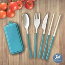 Thumbnail 1 of ช้อน ส้อม ชุดเดินทาง “MAGIC ME” ฟ้า || MAGIC ME Travel Cutlery Set ฟ้า (Light Blue)