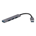 Thumbnail 3 of TECHPRO Port Hub USB-A to USB-A 4 ports Hub Gray
