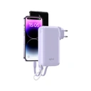 Thumbnail 4 of คิวพลัส พาวเวอร์แบงค์ 20,000 mAh Built-In Cable W2047 สีม่วง