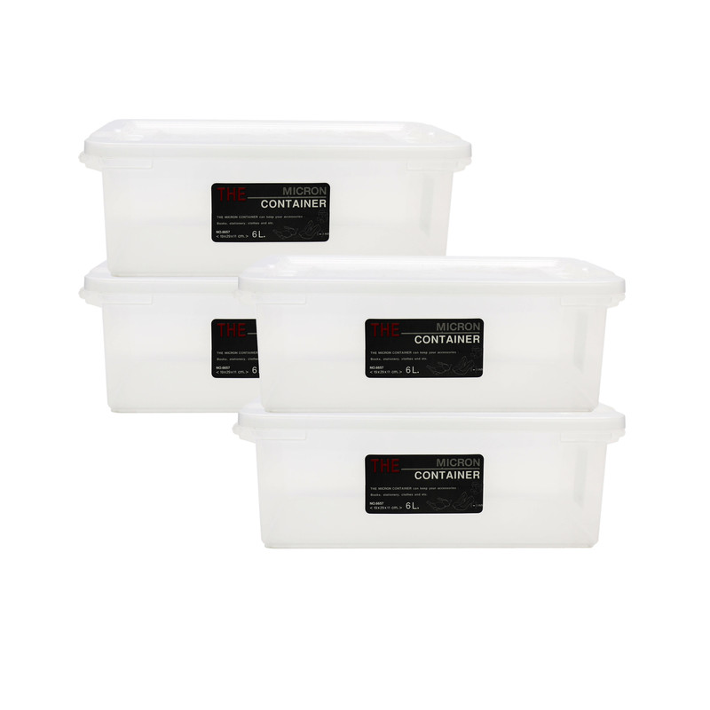 Super Lock Multi-Purpose Storage Box 6L 6657 Pack 4