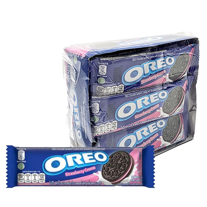 OREO Sandwich Cookies with Strawberry Filling 26.25 g 12 pcs