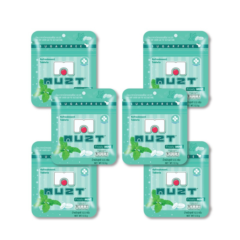 Muzt Sugar Free Lozenges Frosty Mint 12.5 g x 6 | Makro PRO