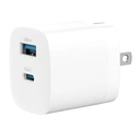 Thumbnail 1 of Havit Wall USB Charger 1 USB-A / 1 USB-C (PD33W) White (HV-UC30)