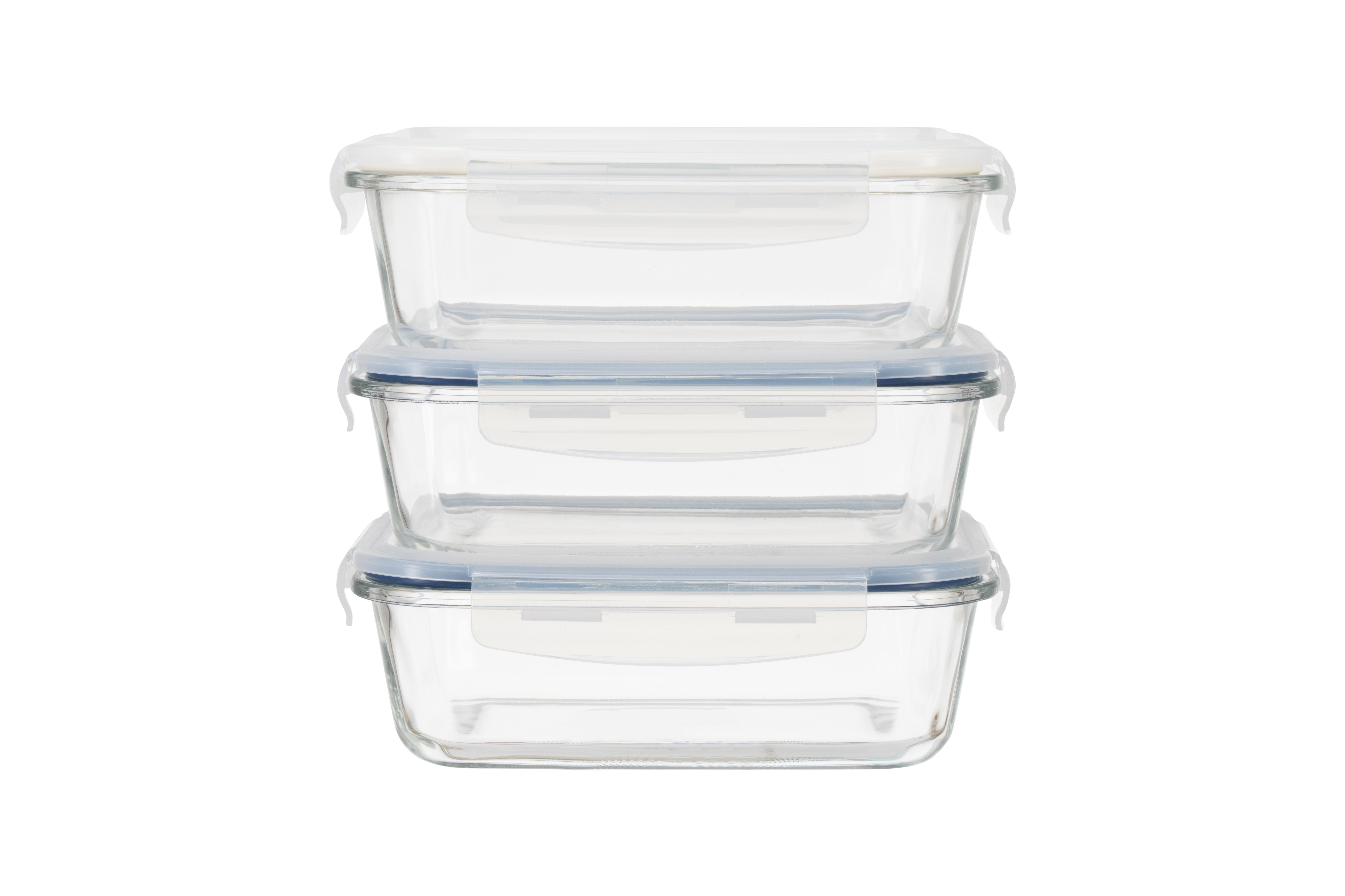 Super Lock SMART LOCK Rectangular Glass Container Set 900ML Buy 2 Get 1
