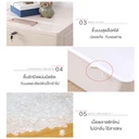 Thumbnail 5 of HomeHuk ตู้ลิ้นชักพลาสติก 5 ชั้น 6 ช่อง ด้านบนล็อคได้ 58 x 32 x 103 ซม. สีพาสเทล