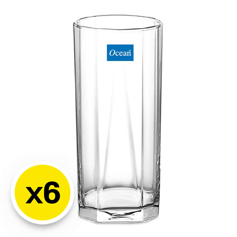 OCEAN GLASS Glass Model PYRAMID Size 380 ml 13 oz x 6