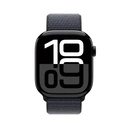 Thumbnail 1 of Apple Watch Series 10 GPS 46mm Jet Black Aluminium Case with Ink Sport Loop