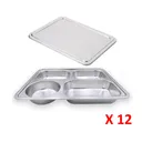 Thumbnail 2 of Empress World ถาดหลุมสแตนเลส 4 ช่อง รุ่น A มน ฝาปิดสแตนเลสเลส x 12