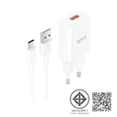 Thumbnail 4 of คิวพลัส อะแดปเตอร์ Wall Charger USB-A 12 วัตต์ พร้อมสายชาร์จ Type-C สีขาว