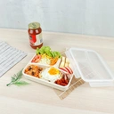 Thumbnail 3 of ซุปเปอร์ ล็อค กล่องข้าวแบ่ง 3 ช่อง รุ่น 6185 1100 มล. สีใส