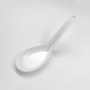 Thumbnail 1 of ช้อนพลาสติกสั้น (ขาว) 1 แพ็ค 100 ชิ้น