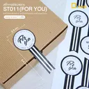 Thumbnail 1 of Depack ST011(FOR YOU) สติ๊กเกอร์พิมพ์ลาย FOR YOU (1 แพ็ค/ 40 ดวง)
