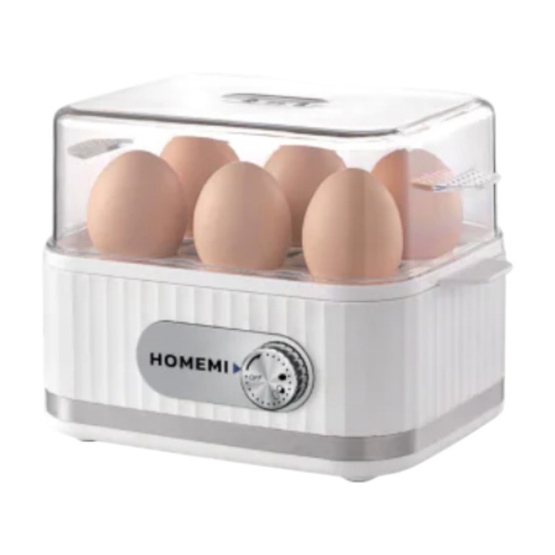Homemi เครื่องต้มไข่อัตโนมัติ เลือกระดับความสุกของไข่ได้ 6 ฟอง (027)