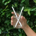 Thumbnail 5 of หลอดกระดาษคุณภาพสูง (100 หลอด x 5 แพ็ค) || Paper Straws (100 pieces x 5 packs) 197*6mm White ขาว