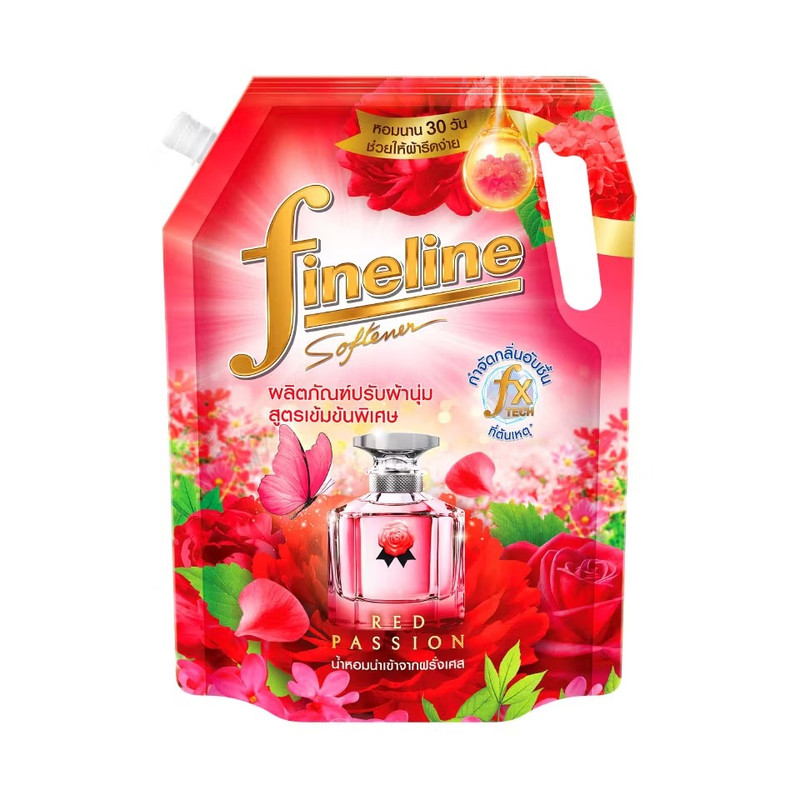 Fineline Premium Perfume Concentrated Fabric Softener RED PASSION  1000 ML. Red
