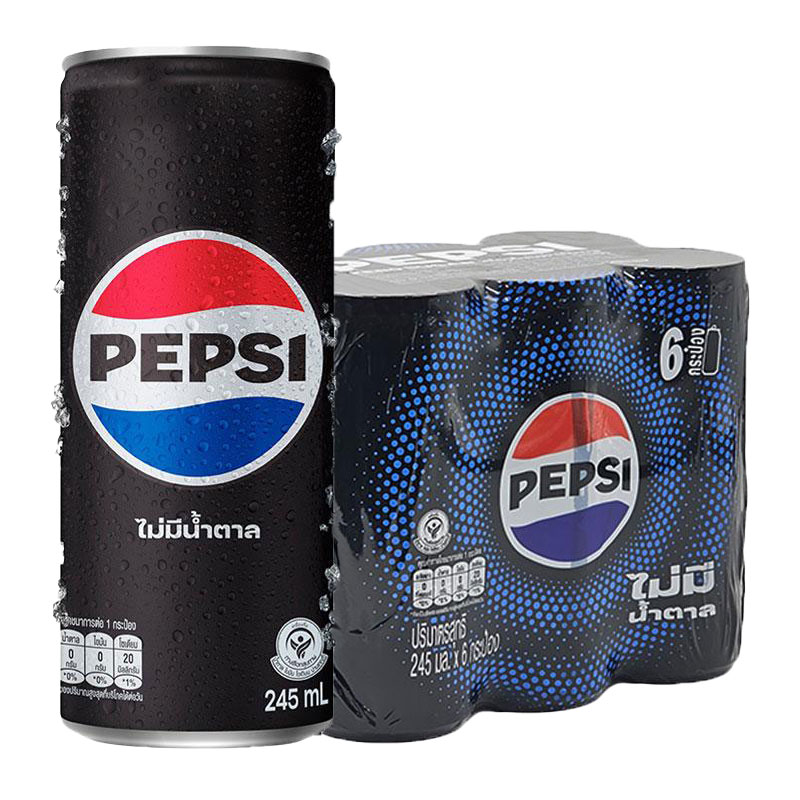 PEPSI Slim Can 245 ml 6 cans | Makro PRO