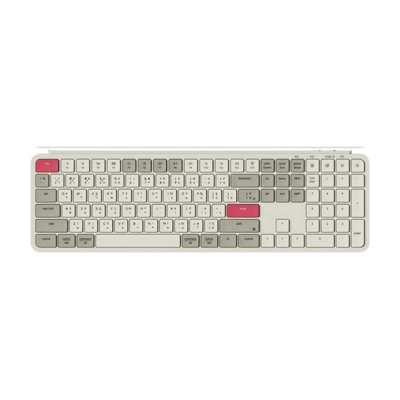 WIRELESS KEYBOARD (คีย์บอร์ดไร้สาย) KEYCHRON B6 PRO - SCISSOR SWITCH NON-BACKLIT EN/TH RETRO RED