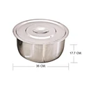 Thumbnail 4 of หม้อแขก 3 ใบ/ชุด (28/32/36 ซม.)