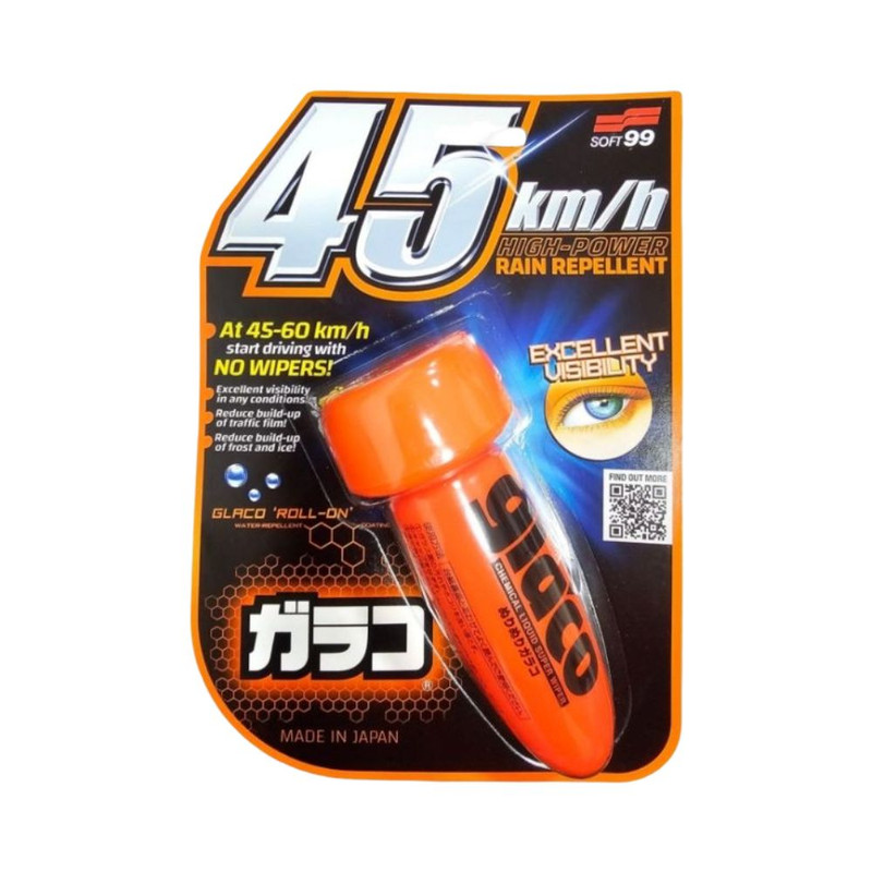Soft99 Glaco Roll On Large น้ํายาเคลือบกระจกกลาโก้ เคลือบกระจกได้เงางาม ขนาด 75 มล.