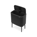 Thumbnail 2 of Brabantia ถังขยะ สแตนเลสแบบกด  รุ่นทรงสี่เหลี่ยม 36ลิตร ขนาด1ช่อง Brabantia BO Touch Bin, with 1 Inner Bucket 36 litre. Matt Black