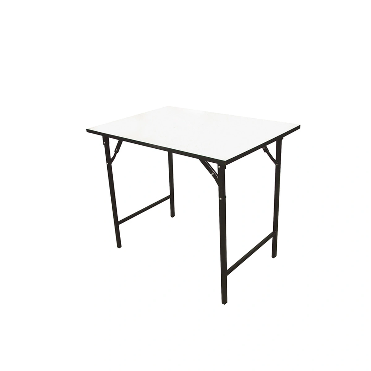 Melamine Folding Table with Black Legs 90x60 cm