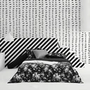 Thumbnail 1 of LOTUS ผ้าปูที่นอน รุ่น Black & White-LI-BW 03B ขนาด 5 ฟุต 5 ชิ้น