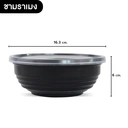 Thumbnail 2 of Matapat ชามราเมงญี่ปุ่น + ฝาใส (ชามราเมง 20 ชุด) ชามเกี๊ยว ชามบะหมี่สีดำ ถ้วยกลมสีดำ ถ้วยรักษ์โลกนำกลับมาใช้ซ้ำได้ ถ้วยสีดำใส่อาหาร