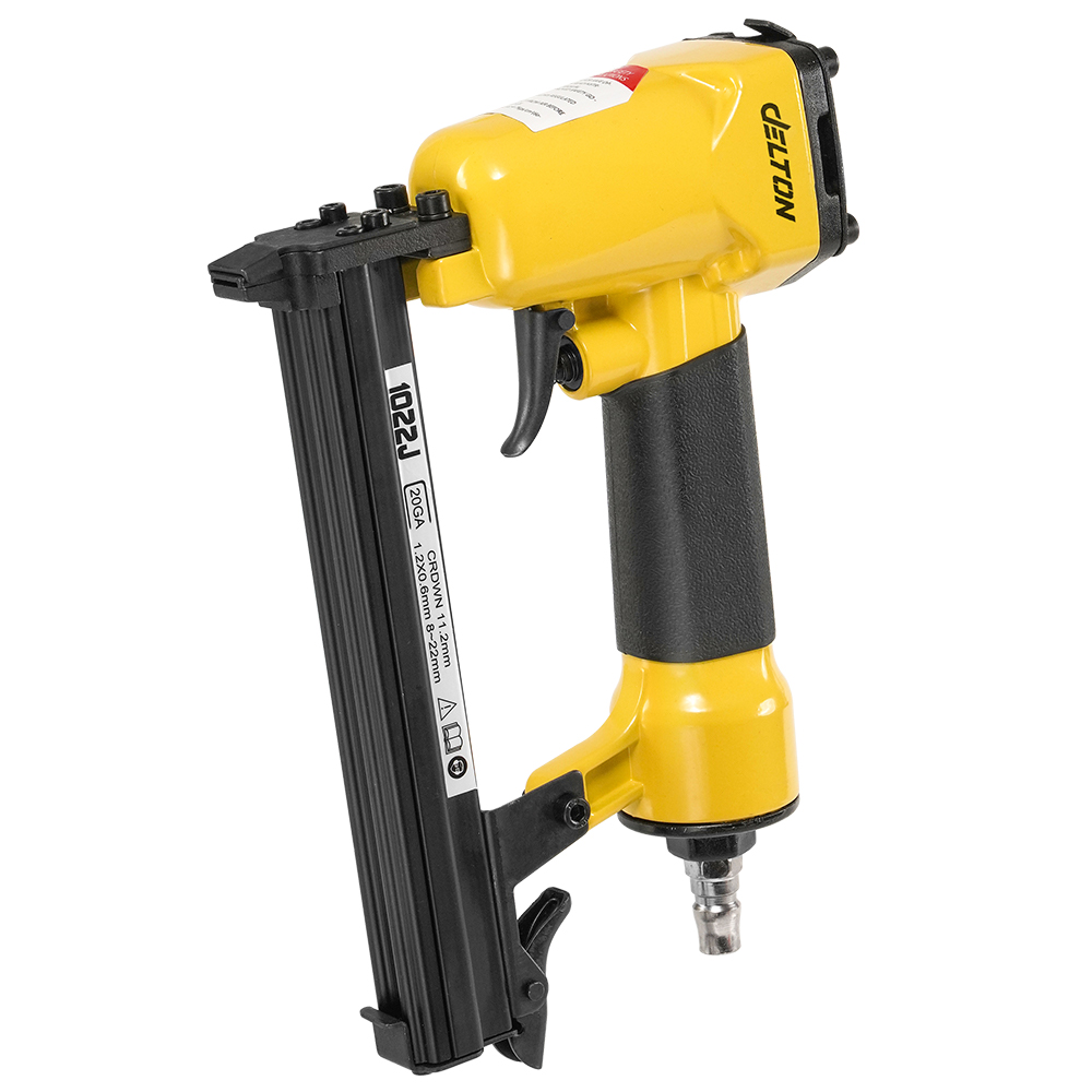DELTON เครื่องยิงตะปู ปืนยิงตะปู แม็กไฟฟ้า ขาคู่ J1022 Air-Powered Staple Gun ปืนยิงตะปูลม รุ่น J-1022