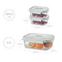 Thumbnail 2 of ล็อกแอนด์ล็อก กล่อง รุ่น LTN360S3 920 มล. 2 ชิ้น 4.4 ล.