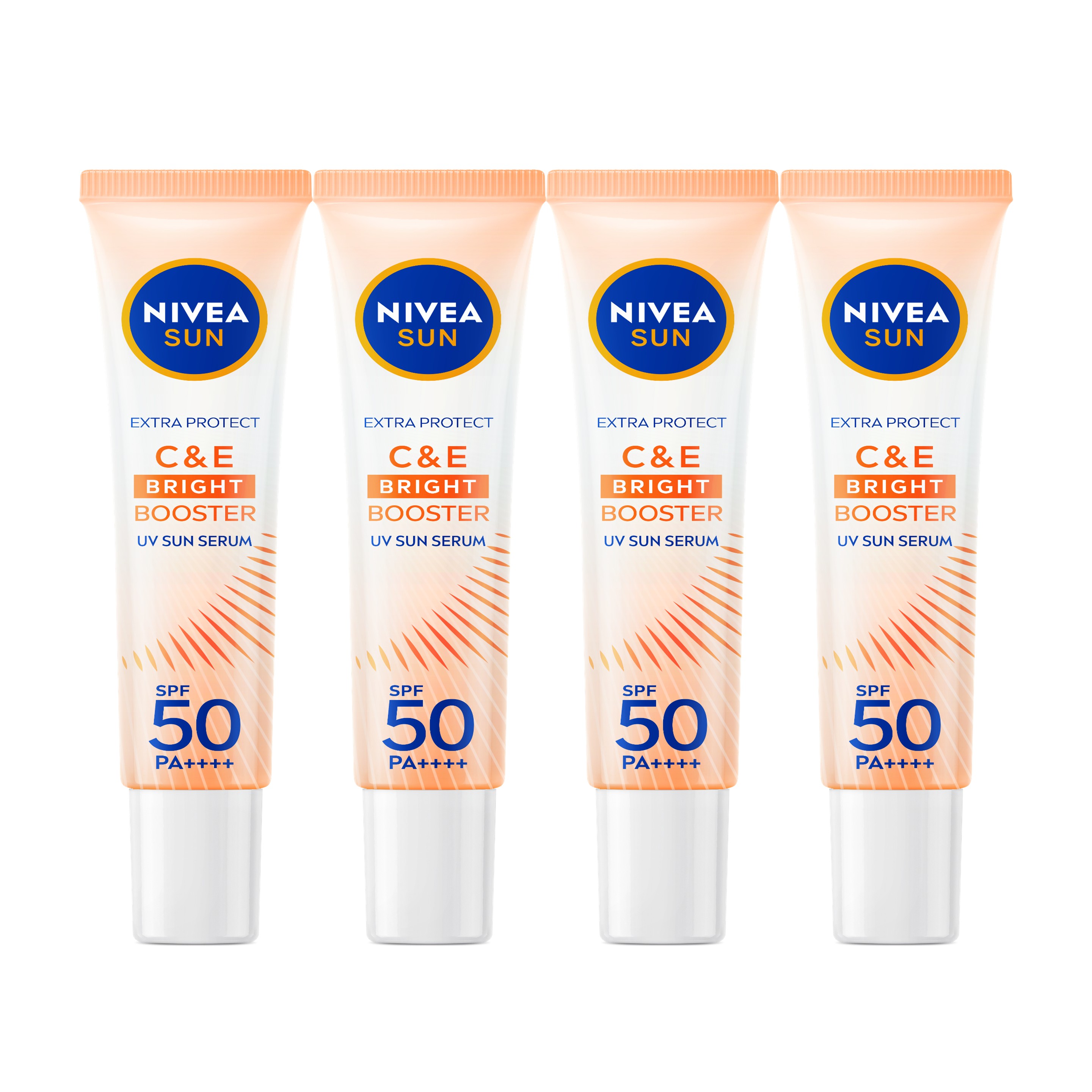 Nivea Sun Extra Protect C and E Bright Booster Sun Serum SPF 50 PA++++ 30 ml x 4