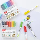 Thumbnail 2 of โมนามิ ปากกามาร์คเกอร์เขียนผ้า รุ่น FABRIC MARKER 470 เซ็ต 24 สี