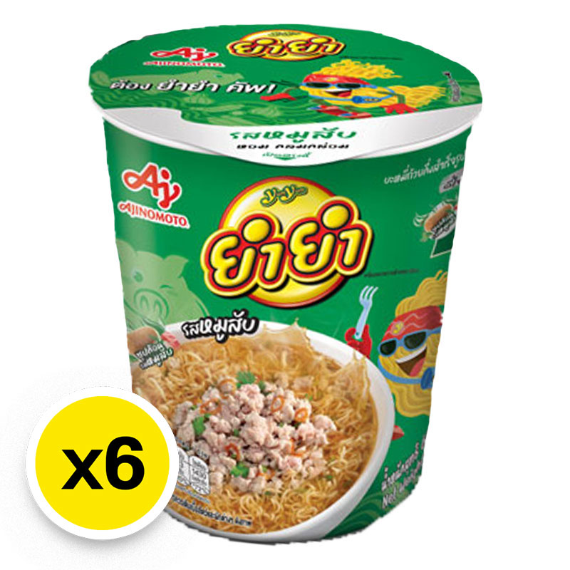 YUMYUM Cup Instant Noodles Minced Pork 60 g x 6 | Makro PRO