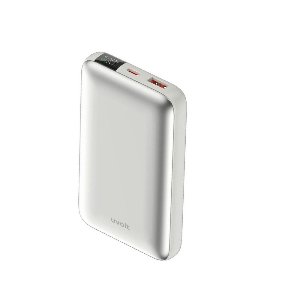 ยูโวล พาวเวอร์แบงค์ 10000 mah Uvp10c-02 ไทเทเนียมสีเงิน