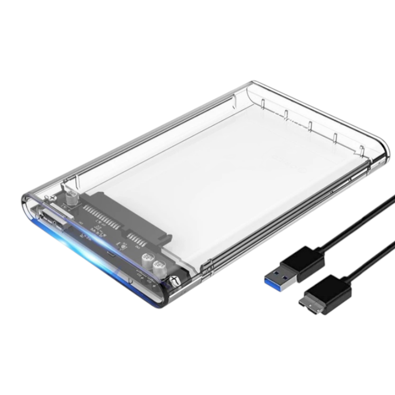 ORICO 2139U3 กล่องใส่ HDD เคสฮาร์ดดิสก์ SATA แปลงไปเป็น USB3.0 ขนาด 2.5นิ้ว เคสไม่รวมHdd NEW สีใส / CR