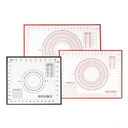 Thumbnail 2 of Ks Bakery แผ่นรองนวดซิลิโคนขนาดใหญ่ ขนาด 40 x 60 ซม. สีแดง