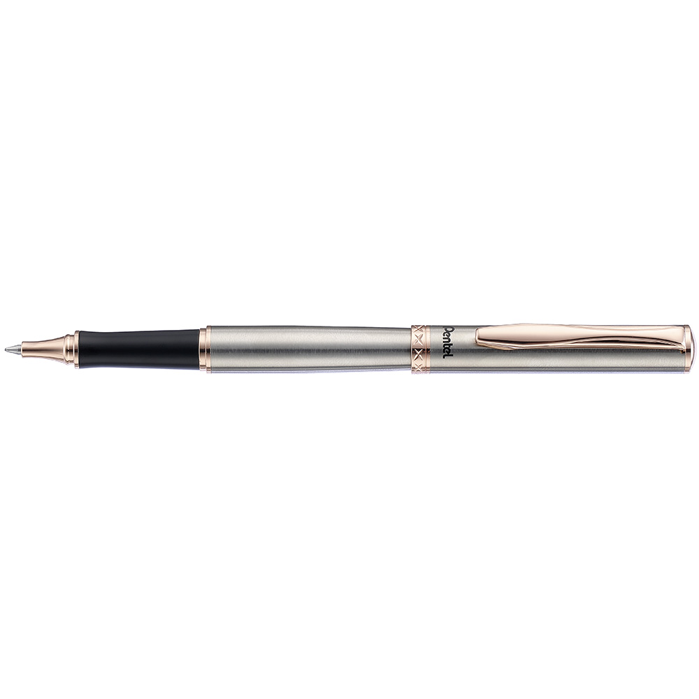 PENTEL Gel pen Cap type K600PG Pinkgold barrel Blue ink