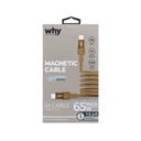 Thumbnail 3 of วาย สายชาร์จ USB-C to USB-C Magnetic Cable 65 วัตต์ 1.2เมตร สีทะเลทราย