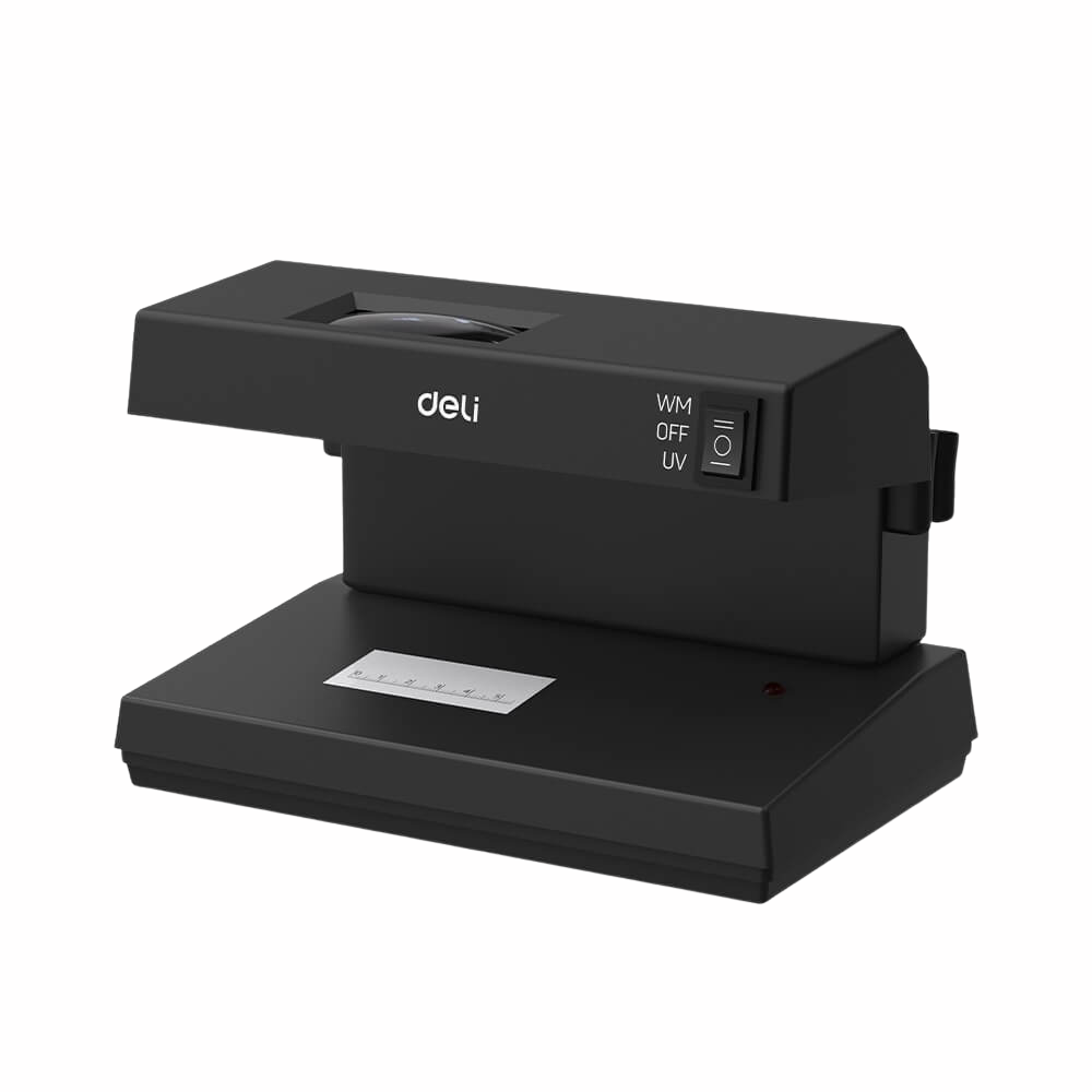 Deli เครื่องตรวจธนบัตร ขนาด 12x18.5x13cm. สีดํา รุ่น CT980 1เครื่อง