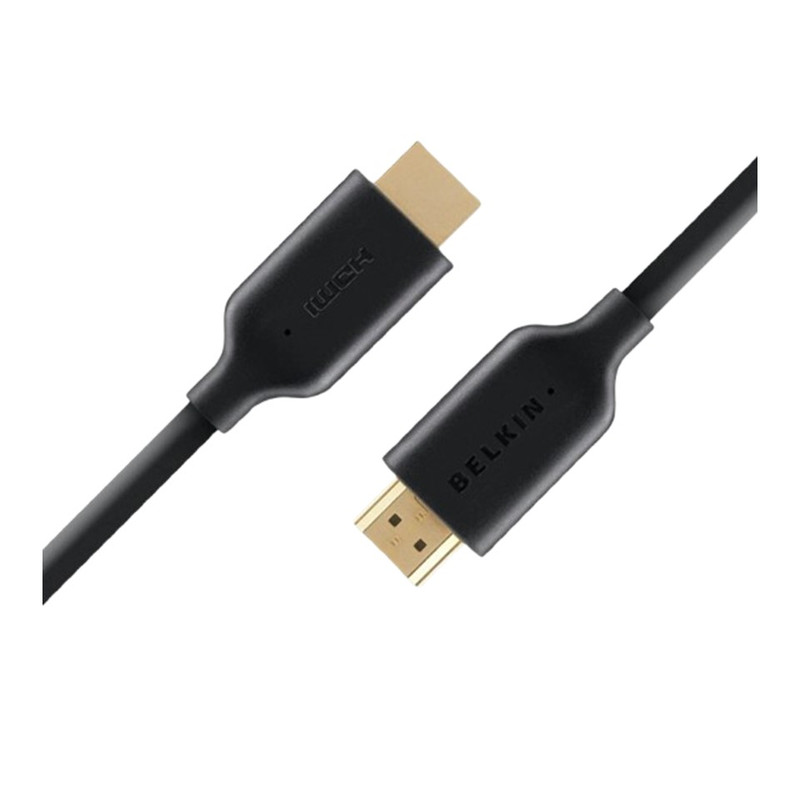 Belkin สายเคเบิล Gold-Plated High-Speed HDMI Cable with Ethernet and 4K Support version 1.4 ใช้กับ Laptops TV F3Y021
