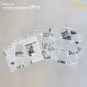 Thumbnail 2 of Depack กระดาษไขลายหนังสือพิมพ์ FP002(25x25)-W100 ขนาด 25 x 25 ซม. สีขาว ประมาณ 100 ใบ