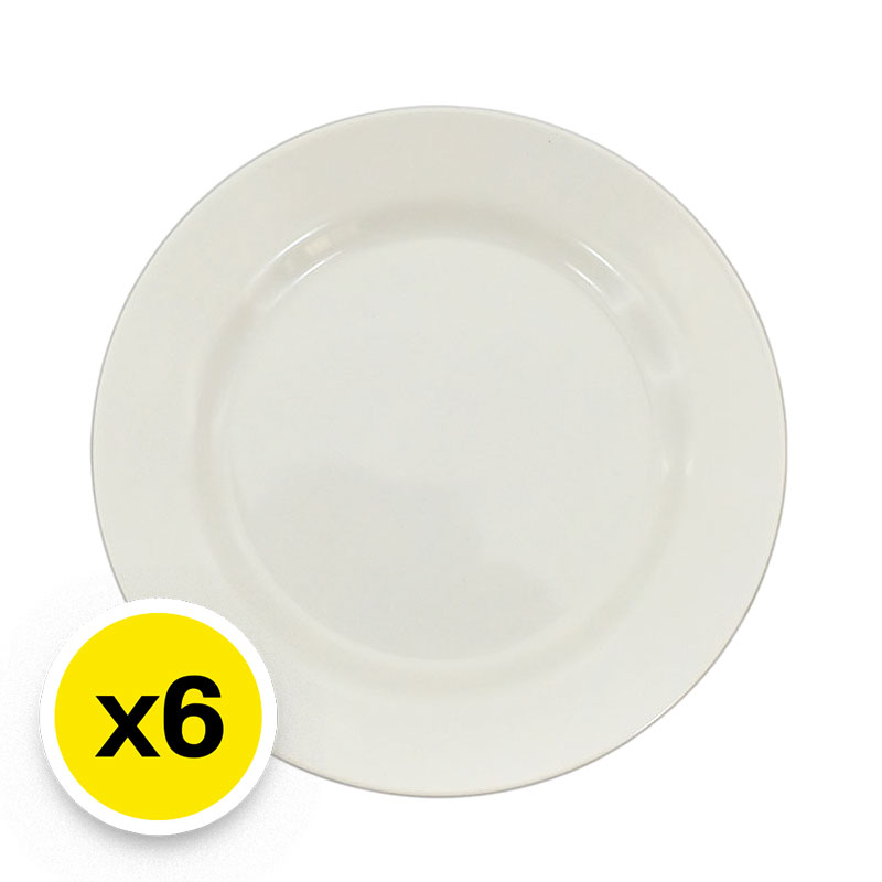 ARO Melamine Plate 9" White x 6