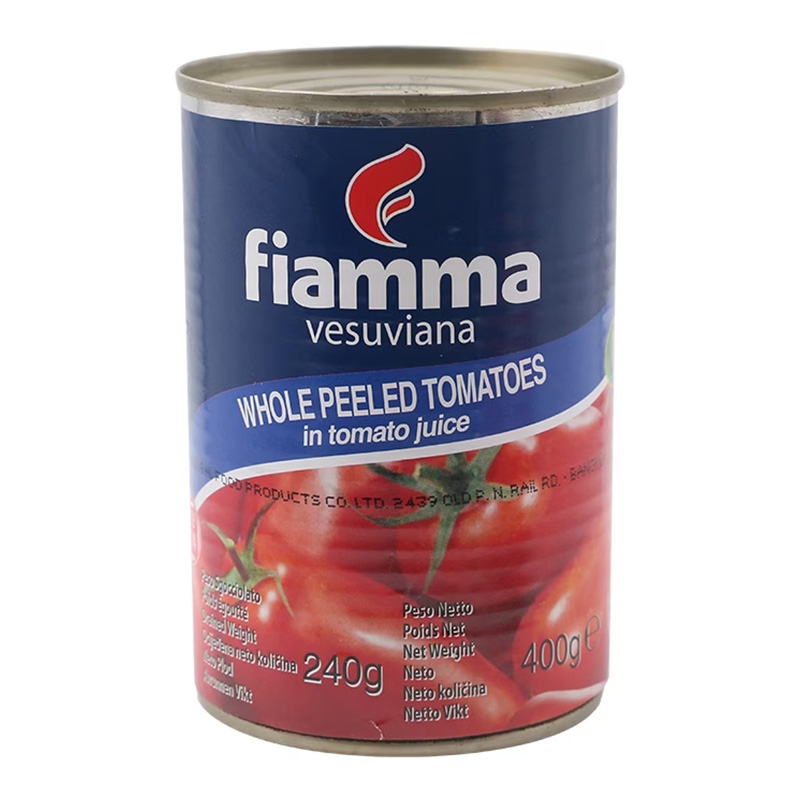 FIAMMA VESUVIANA Whole Peeled Tomatoes In Tomato Juice 400 g