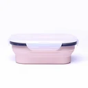 Thumbnail 1 of กล่องข้าวซิลิโคนพับได้-แอพริคอต || Foldable Silicone Lunch Box - Nordic Apricot