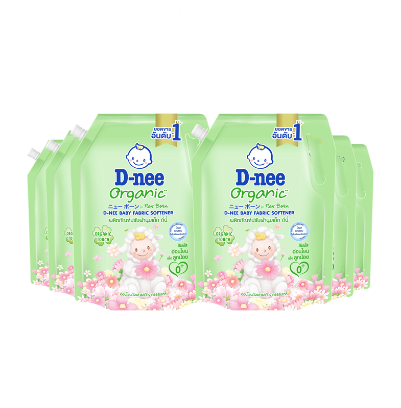 [Case] D-Nee Baby Fabric Softener 1,100ml. X6. Green