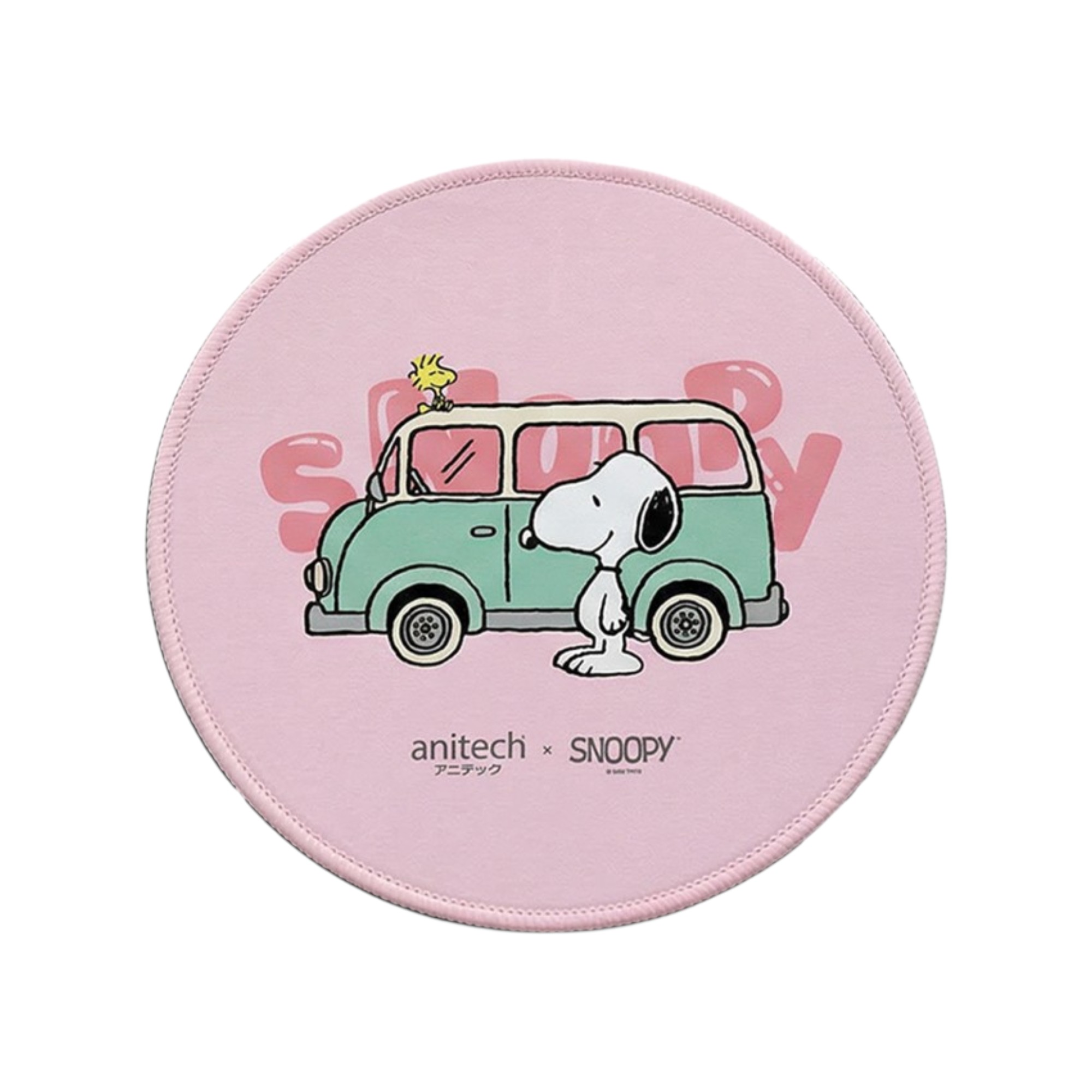 Anitech X Snoopy4 Mouse Pad  รุ่น SNP-MP011-PI แผ่นรองเมาส์ผิวเรียบ ฐานยางกันลื่น